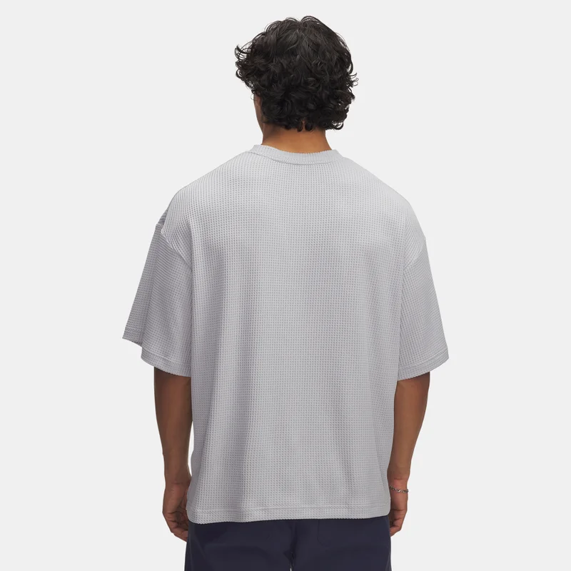 UNDER ARMOUR Grey Men's Rival Waffle T-Shirt for Men | Best Price UAE